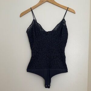 Express Navy Lace Garment